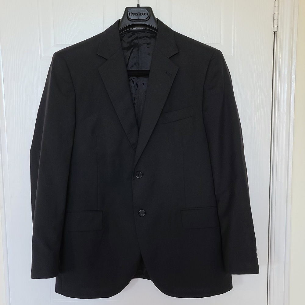 Harry Rosen Tombolini Men's Suit Jacket Blazer, 42C US, Black
